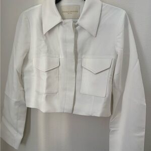 Amanda Uprichard White Blazer Structured Lightweight